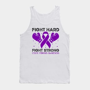 Fight Hard Fight Strong Cystic Fibrosis Awareness Tank Top